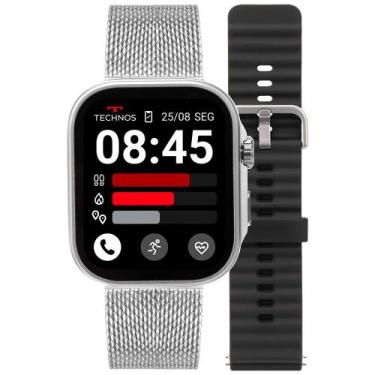 Imagem de Smartwatch Technos Connect Max Call Prata - TMAXCAB/9K