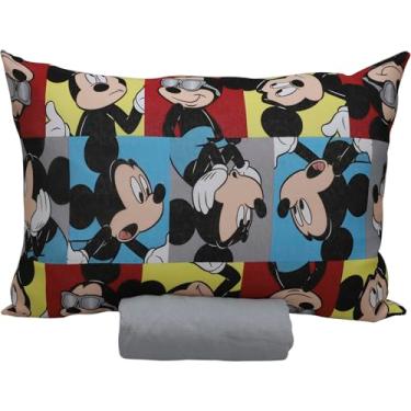 Imagem de Jogo de Lençol 2 Peças Portallar Disney Mickey Glasses/Cinza Solteiro