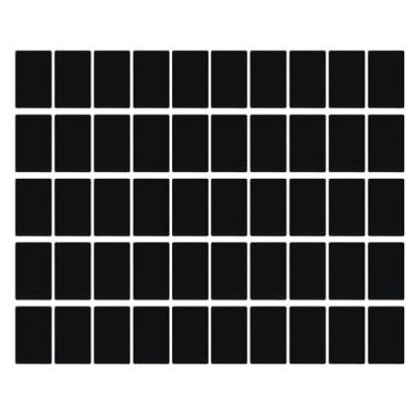 Imagem de 50pcs em branco Cartão de visita Alumínio Liga de alumínio Card de nomes portáteis duradouros para gravar DIY presente perfeito para empreendedores executivos de freelancers