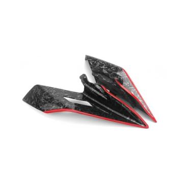 Imagem de Kits de carenagem de defletor de vento de asa de morcego ABS para motocicleta para CFMOTO 450SS 450SR 450SRS/CF400-6 2022 2023 2024 Spoiler lateral asa de vento fixa (F-RED A)