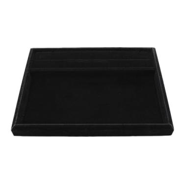 Imagem de Deevoka Bandeja para exibição de joias, expositor de colares, pulseiras e anéis, expositor, porta-joias, prato vazio para venda em loja ou exposição em casa, Preto