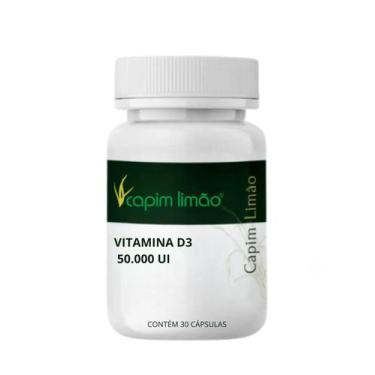 Imagem de Vitamina D3 50000 UI 30caps Capim Limão