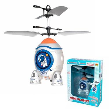 Imagem de Foguete De Brinquedo Com Voo Automático Sensor De Mão Luz LED E Bateri