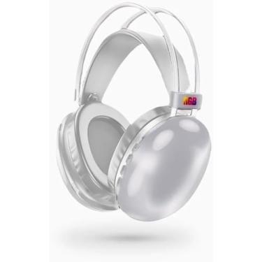 Imagem de Fone De Ouvido Sem Fio Bluetooth Branco V5.3 PG580 Com LED - BRANCO
