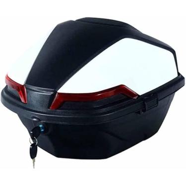 Imagem de Mala De Motocicleta Top Case 28 Litros Top Case Universal Com Placa De Instalação Para Scooter Moto Moped & Quad, Blue