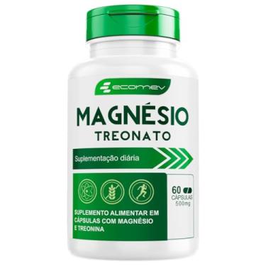 Imagem de Magnesio Treonato 500Mg 60 Cápsulas - Ecomev (1 Unidade)