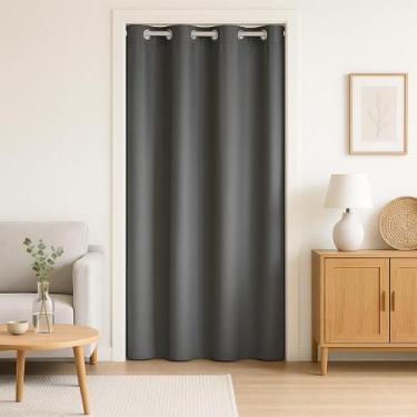 Imagem de Cortina Para Porta De PVC Blackout 1,40m x 2,10m Cortina de Porta - CA