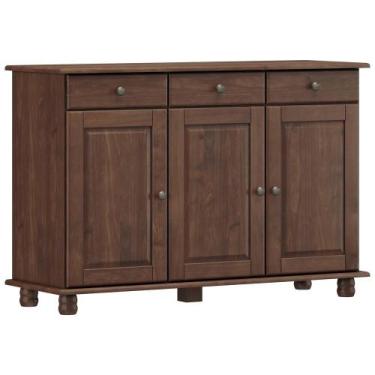 Imagem de Aparador Buffet Para Sala de Jantar 3 Portas 3 Gavetas Rústico Lazuli 
