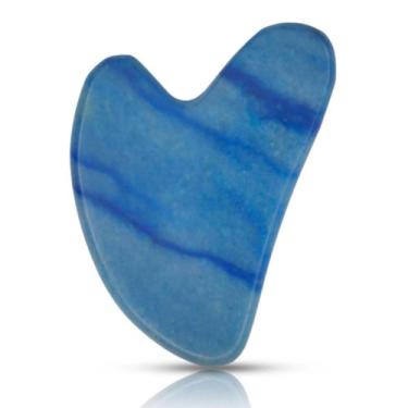 Imagem de Ferramentas faciais Gua Sha Contrybox Jade Guasha para rosto e olhos