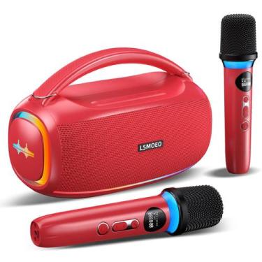 Imagem de Máquina de karaokê, microfone sem fio portátil Bluetooth 2 CARUDI