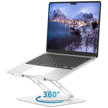 Imagem de Suporte para laptop ALASHI Base giratória de 360 para 10-15,6" branco