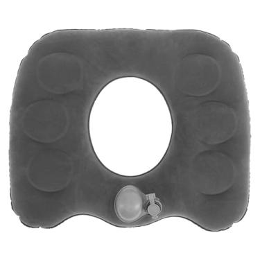 Imagem de ZJRDYYK Travesseiro inflável para dor no cóccix, hemorróidas, feridas na cama, dor nas costas, avião, viagem, almofada de hemorróidas, almofada ortopédica de assento, 45,5 cm x 39 cm