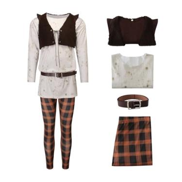 Imagem de Cuzeolin Fantasia masculina de ogro verde, camisa de sublimação, colete, roupa, filme, cosplay, festa, fantasia para adultos, PP