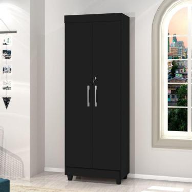 Imagem de Armário Multiuso 2 Portas Texas J&A Móveis Preto