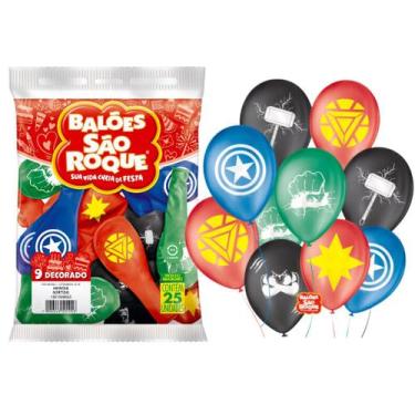 Imagem de Balão 09 Tema Super Heróis 25UN Sortido 1081569625 São Roque