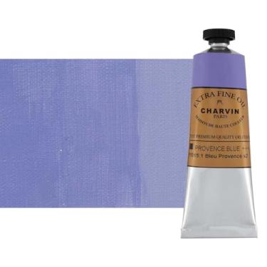 Imagem de Charvin Tinta a óleo extra fina - Tinta a óleo francesa profissional de luxo, exibindo os pigmentos da natureza, consistência cremosa com vivacidade - tubo único de 60 ml - azul provençal