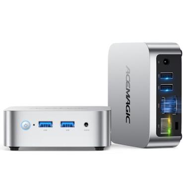 Imagem de ACEMAGIC Mini PC Computadores 11 Pro, Twin Lake N150 (Beat N97/N95) 16GB DDR4 RAM 256GB M.2 SSD até 3,6 GHz, mini computadores de mesa suportam Dual 4K, WiFi, BT, Ethernet, PC pequeno para casa de