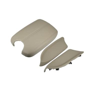 Imagem de Hihaha 1 conjunto de capa de console central de carro painéis da porta dianteira substituição do apoio de braço para Honda Accord 2008 2009 2010 2011 2012 bege material durável