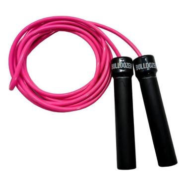 Imagem de 2X Corda Pular Fitness Speed Rope Rosa Academia Bulldozer Pr