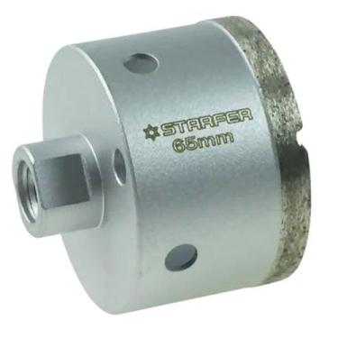 Imagem de Broca Serra Copo Diamantada 65mm Rosca M14 para Esmerilhadeira Furos L