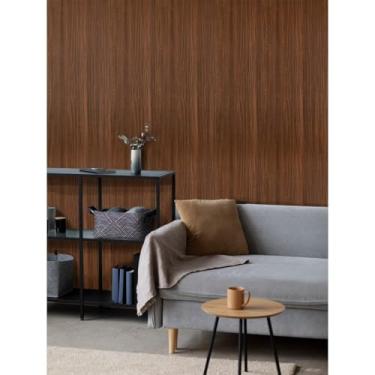 Imagem de Papel de Parede Adesivo Madeira Escura -,Autoadesivo e Removível, Ideal para Acento em Sala, Quarto e Escritório(20 Metros)