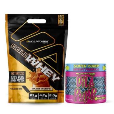 Imagem de Combo Gold Whey 900g + Dila Pump 318g - Adaptogen Science, Chocotella