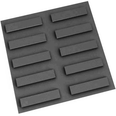 Imagem de Piso Rampa Preto 20x20cm Amarrado Com 20 Peças 0,80m² - Artesanal Piso 20x20 Rampa Preto Am20pcs 0,80m2 Artesanal