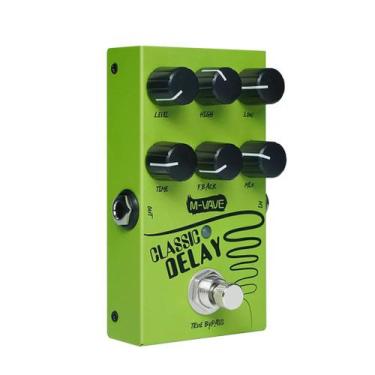 Imagem de Pedal de Efeito Delay MVave Clássico para Guitarra  True Bypass, Tempo