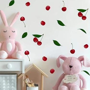 Imagem de Adesivo De Parede Kit De Cerejas