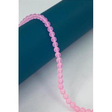 Imagem de Fio Pedra Jade Rosa 6mm - 40cm com Aproximadamente 60 Pedras - no-bran
