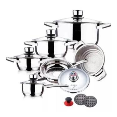 Imagem de Jogo De Panelas 23 Peças - Fogão A Indução - Aço Inox - Top