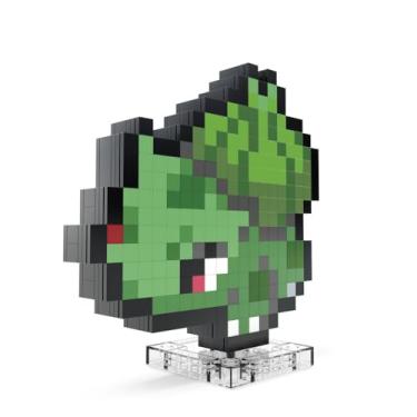 Imagem de MEGA Pokémon, Blocos de Montar Bulbasaur Estilo Retrô Pixelado com 374 peças, 15 cm de Altura, A Partir de 13 Anos
