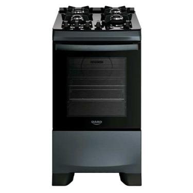 Imagem de Fogão 4 Bocas Dako Supreme Timer Glass com Mesa de Vidro e Painel Touc