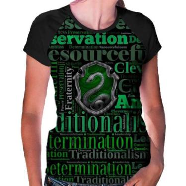 Imagem de Camiseta Raglan Baby Look Harry Potter Ref:396 - smoke, Preto, G