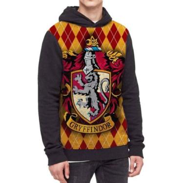 Imagem de Moletom Com Capuz Harry Potter Gryffindor Full Print Ref:75 - smoke, P
