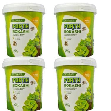 Imagem de Kit 4 Adubo Fertilizante Orgânico Forth Bokashi 250g - Forth Jardim
