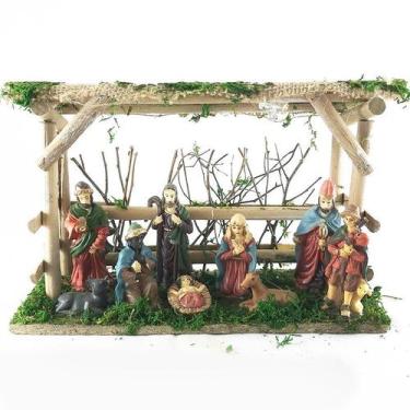 Imagem de Presepio de Resina Iluminado 30 CM Natal Natalino - WINCY NATAL