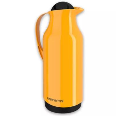 Imagem de Garrafa Térmica de Café Chá De Mesa 1 litro Amarela - Unitermi