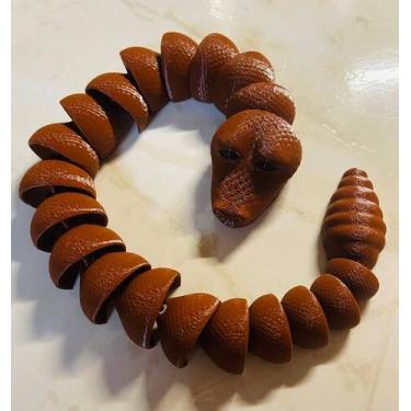 Imagem de Cobra Articulada Brinquedo Fidget Sensorial Anti Stress Presente Criat