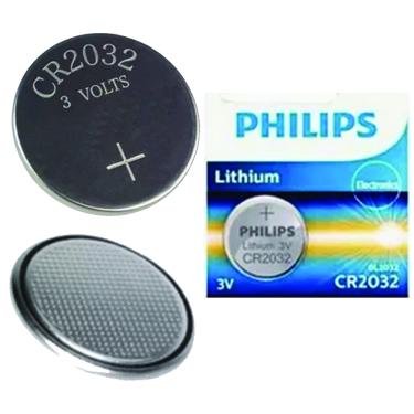 Imagem de Bateria Philips Moeda Lítio Cr2032 3v Controle Alarme Unidad