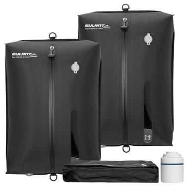 Imagem de Sacos de vácuo reutilizáveis para viagens com bomba, bolsa profissional à prova d'água IPX8 de compressão a vácuo para malas de viagem, organizadores de embalagem para embalagem de roupas (pacote com