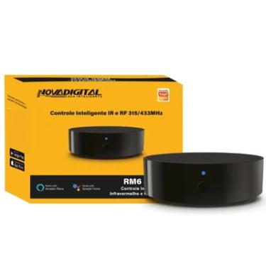 Imagem de Controle Infravermelho IR e RF 315/433MHz Wifi Compatível Alexa Google Assistent Novadigital RM6PRO