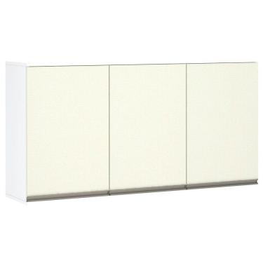 Imagem de Armário Perola 120cm 3 Portas Branco Polar C/Kashmir