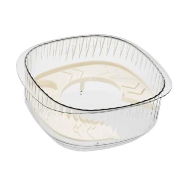 Imagem de Baoblaze Tanque de tartarugas aquático para tartarugas, lagostins, caranguejos e tartarugas transparentes com caixa de alimentação para aquecimento de água, Camada única