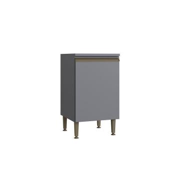 Imagem de Balcão Para Cozinha Simples 1 Porta Greta Cinza