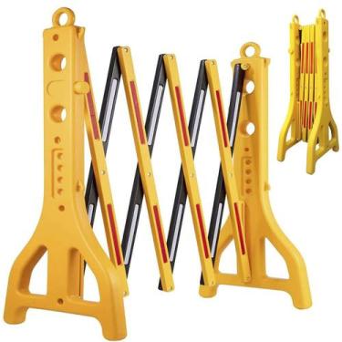 Imagem de Barreira Pantografica Retratil Grade Safonada Estrada Obra Rodovia Seg