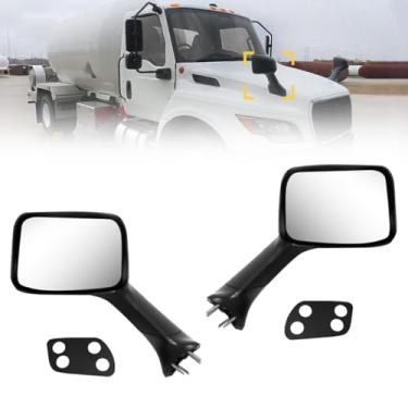 Imagem de Substituição de montagem de espelho preto para International MV 2022 2023 2024, espelho manual básico, um par