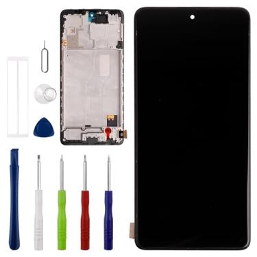 Imagem de Vvsialeek Novo conjunto de digitalizador de tela LCD sensível ao toque compatível com Xiaomi Redmi Note 10 Pro M2101K6G, M2101K6R [6,7 polegadas] com ferramentas de reparo - com bisel
