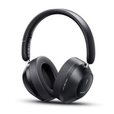 Imagem de Fone de Ouvido Baseus_Bass 30 Max com Cancelamento de Ruído Ativo, LDAC de Alta Resolução, Ajuste Confortável, Chamadas Nítidas, Bluetooth 5.3, Controle por Aplicativo, 50 Horas de Reprodução (Preto)