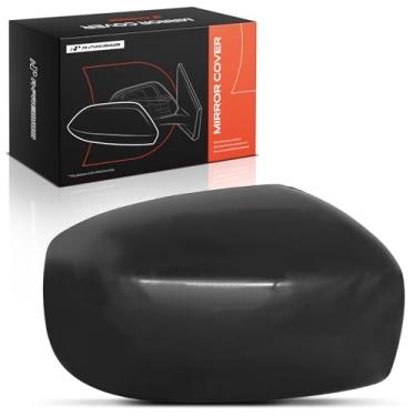 Imagem de A-Premium Tampa do espelho retrovisor do lado do motorista - compatível com Mitsubishi Mirage 2014 2015 - preto texturizado, sem furo de seta